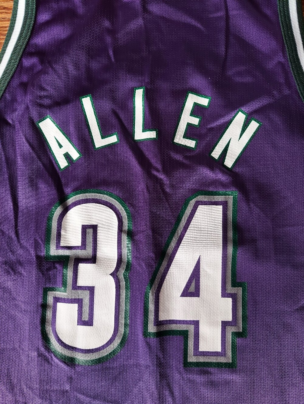 Pre-owned Vintage Champion Milwaukee Bucks Ray Allen Jersey - Picture 4 of 8